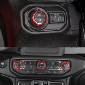 Jeep Wrangler JL Headlight & A/C Knob Cover