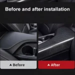 Real Carbon Fiber Armrest Cover for Chevrolet Camaro 7 9032 e7c2d5