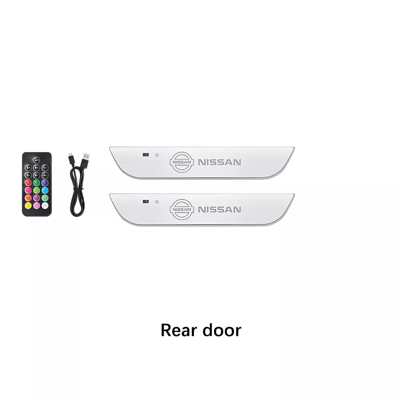 2 Pcs Rear