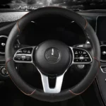 Audocovers Anti-Slip Leather Steering Wheel Cover for Volkswagen and Mercedes 6 9147 67e478