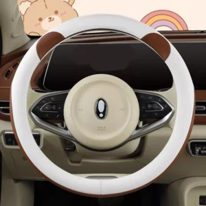 Luxury Anti-Slip Leather Steering Wheel Cover for Toyota – Universal 15”