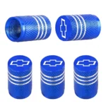 5pcs Metal Tire Valve Caps for Chevrolet, Ford, Toyota 7 9850 95187b