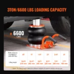 3-Ton Pneumatic Air Jack with Telescopic Lift for Cars & Light Trucks 5 13446 560fa9