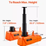15-Ton Electric Scissor Car Jack with LED Light & Dual 12V Power 8 13452 418754