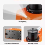 15-Ton Electric Scissor Car Jack with LED Light & Dual 12V Power 6 13452 9ca808