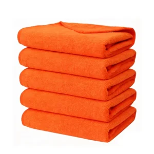 5-Pack Double-Sided Microfiber Cleaning Towels 12 x 12 in, Lint-Free