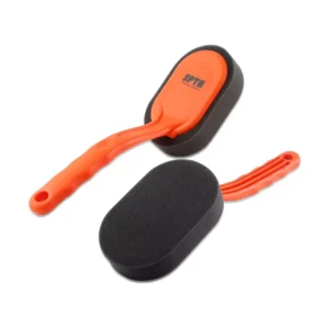 Long Handle Tire Shine Applicator Pads for Clean, Glossy Wheels (2-Pack)