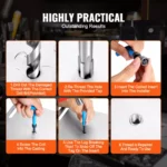 Complete Helicoil Thread Repair Kit SAE & Metric Rethreading Tool Set 6 13489 63886b