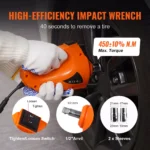 5-Ton Electric Car Jack Kit with Impact Wrench & Tire Inflator 5 13491 39a817