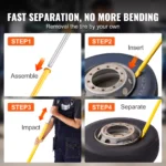 Heavy Duty Tire Bead Breaker Slide Hammer Tool for Cars & Trucks 6 13496 323bb5