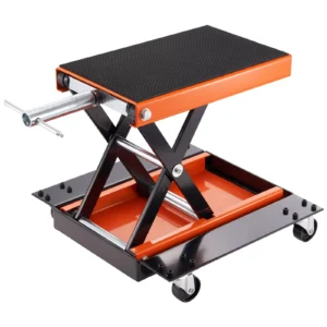 1100 lb Motorcycle Scissor Lift Jack with Dolly & Hand Crank