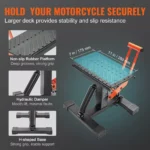 440lb Hydraulic Motorcycle Lift Stand Adjustable Dirt Bike Jack 8 13501 da56fd