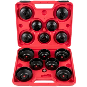 14-Piece Low-Profile Oil Filter Socket & Wrench Cap Set