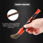 5-Material Car Detailing Brush Set with Elbow Adapter for Interior & Wheels 6 13525 2194cf