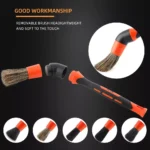 5-Material Car Detailing Brush Set with Elbow Adapter for Interior & Wheels 7 13525 6e8263