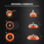 1”–3” Soft Edge Hook & Loop Backing Plate for Mini Polishers & Drills 9 13526 f916b8