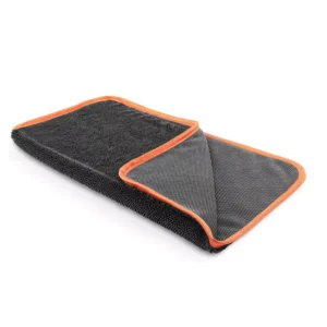 Premium Gray Microfiber Car Drying Towel 16.5x16.5 Inch