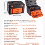 450-Piece Mechanics Tool Set with Deep & Standard Sockets and Storage Case 8 13576 72f30c