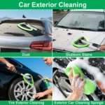 Windshield Cleaning Tool with Extendable Handle & Microfiber Pads 8 14698 27d64e