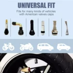 5 Pack USA Flag Aluminum Tire Valve Stem Caps for Car, Truck & Motorcycle 5 14760 bb5794