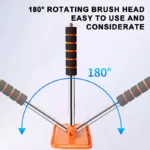 Car Windshield Cleaning Brush with Retractable Handle and Soft Wash Cloth 7 14777 c90001