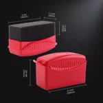 Foam Tire Shine Applicator Pad with Lid – Car Wax & Dressing Sponge 8 14844 72bbcb