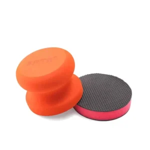 3 Inch Car Hand Applicator Clay Pad Kit with Grip for Waxing & Tire Care