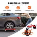 Heavy Duty Car Wheel Dolly with Ratchet Jack 1500 lbs Capacity 7 14872 b7526c