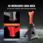 Heavy Duty Car Jack Stands 3/6 Ton Double Locking Adjustable Height 5 14893 f6c8c5
