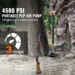 3-Stage High Pressure Hand Pump 4500 PSI with Gauge for Air Guns, Tires & More 4 14956 5db2f8