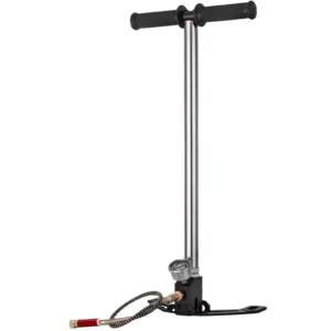 3-Stage High Pressure Hand Pump 4500 PSI with Gauge for Air Guns, Tires & More