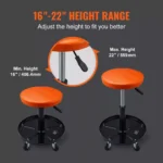Adjustable Rolling Mechanic Stool 250 LBS Padded Garage Workshop Seat 5 14979 ed241e