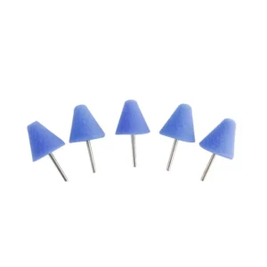 Blue Flexible Shaft Cone Polishing Pad Set - 5 Pcs for Car Detailing