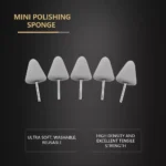 Flexible Shaft Cone Polishing Pad Set – 5Pcs Gray Foam Pads for Car Detailing 4 15050 80b6d3