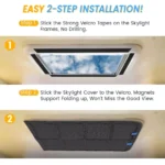 Magnetic RV Window Shade - Foldable UV Protection & Windproof Privacy Cover for Camping 6 15357 57fd69