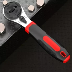 Adjustable 6-22mm Ratchet Wrench with Rust Protection & Universal Socket