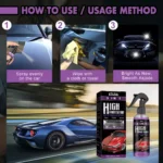 2 Set 3-in-1 Nano Ceramic Coating Spray with Scratch Repair and Shine Restore 7 15505 8aa43c
