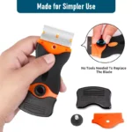 Dual-Purpose Razor Blade Scraper for Decal & Vinyl Removal with Plastic & Metal Blades 5 15603 1a2d8b