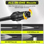 180Bar 2200W Electric High Pressure Washer with Adjustable Nozzle 6 15629 439209