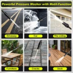 180Bar 2200W Electric High Pressure Washer with Adjustable Nozzle 8 15629 d146ce
