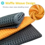 Microfiber Waffle Weave Car Wash Towel – Ultra Absorbent Cleaning Cloth 5 15632 a0aeda