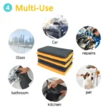 Microfiber Waffle Weave Car Wash Towel – Ultra Absorbent Cleaning Cloth 8 15632 a0ee48