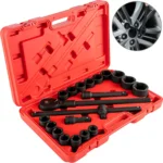 21-27 PCS 3/4 Inch Drive Impact Socket Set with Case - 6 Point Deep Sockets 8 15684 2f37ec
