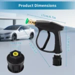 High Pressure Washer Gun 4350 PSI with 7 Nozzle Tips & Quick Connector 10 15702 e8b815