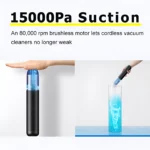 Powerful 15000Pa Cordless Car Vacuum Cleaner with LED & Blower Function 6 15736 c71d78