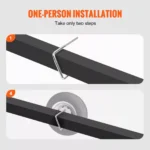 Heavy-Duty Spare Tire Carrier U-Bolt Mount – Fits 4 & 5 Lug Wheels, 160 lbs 5 15765 54f083