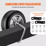 Heavy-Duty Spare Tire Carrier U-Bolt Mount – Fits 4 & 5 Lug Wheels, 160 lbs 6 15765 5bacbd