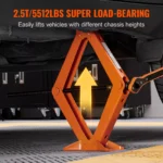 2.5 Ton Scissor Car Jack with Wrench Kit – 3.7" to 17.1" Lift Range 4 16126 521199