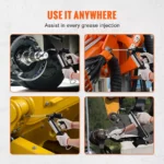 6000 PSI Heavy Duty Grease Gun with Flexible Hose – 400CC Pistol Grip Manual 8 16183 076f4c