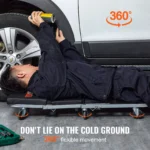 2-in-1 Rolling Mechanic Creeper and Seat, 300 lbs Capacity, Foldable & Low Profile 5 16192 dae380